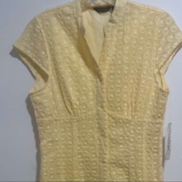 Ecologie Eyelet Lace Cap Sleeve A Line Dress - Picture 5 of 14